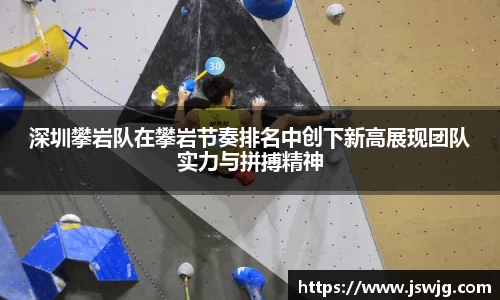 深圳攀岩队在攀岩节奏排名中创下新高展现团队实力与拼搏精神